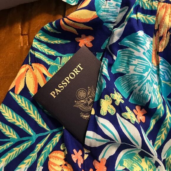 ModCloth Tropical Hawaiian Convertible Guests Welcome Summer Flowy Dress M new - Picture 6 of 16